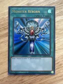 Monster Reborn Lob-EN118 Ultra Rare - Near Mint - Image 1