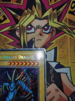 Tri-Horned Dragon lob-e000 Unltd Ed (HP) Secret Rare Yu-Gi-Oh! - Image 2