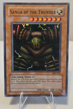 Yugioh Sanga of the Thunder MRD-025 Metal Raiders Unlimited Super Rare HP - Image 1