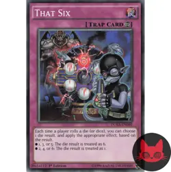 Yugioh That Six DUEA-EN080 Common 1st Edition NM - Image 1