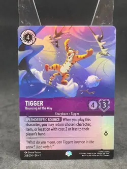 Tigger - Bouncing All The Way - 208/204 - Epic - Lorcana - Winterspell - Image 1