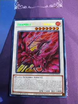 Yugioh! Bramble Rose Dragon DOOD-EN039 Secret Rare Doom of Dimensions PREORDER - Image 1