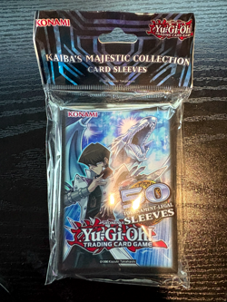 BRAND NEW YuGiOh Kaiba's Majestic Collection Card Sleeves. 50 Count - Image 1