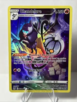 CHANDELURE TG04/TG30 HOLO LOST ORIGIN TRAINER GALLERY POKEMON NM - Image 1