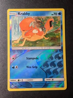 Krabby 46/214 NM Unbroken Bonds Common Pokemon Reverse Holo - Image 1