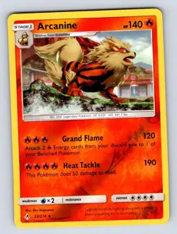 Arcanine 22/214 Holo Rare Unbroken Bonds Pokemon Reverse Holo Near Mint - Image 1