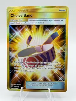 CHOICE BAND 162/147 SM BURNING SHADOWS SECRET RARE NM POKEMON TCG - Image 1