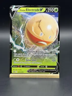 Pokemon Hisuian Electrode V SWSH294 Sword & Shield Promo Holo Full Art - Image 1