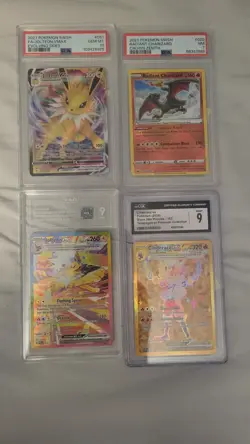 Pokemon Card Collection 2 Binders + 4 Slabs - Image 3