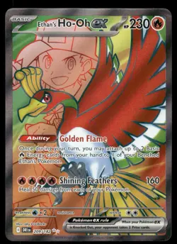 Pokemon Cards Ethan's Ho-Oh ex 209/182 Destined Rivals Ultra Rare NM *1 - Image 1