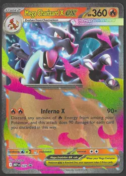 Mega Charizard X Y EX - MEP 029 and 030 - Black Star Promo - Pokemon Card NM/M - Image 1