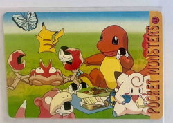 ZAPDOS Pocket Monsters Pokemon Japanese Anime Vending Foil Prism Sticker NM - Image 2