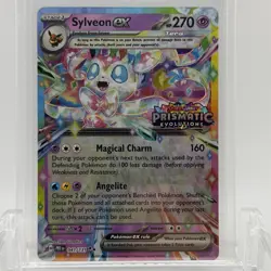 Pokemon TCG Prismatic Evolutions Sylveon ex #041/131 Stamped Promo NM - Image 1