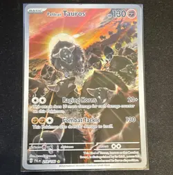 Nintendo Paldean Tauros 218/193 Paldea Evolved Holo IR Eng 2023 130HP - Image 1