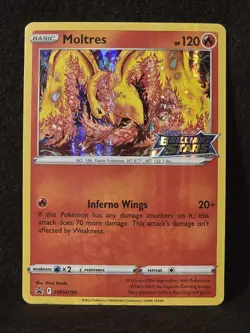 Moltres Black Star Promo SWSH185 Build & Battle Pre Release Deck 💎Near Mint💎 - Image 1