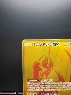 Pokemon TCG Tapu Koko GX SV93/SV94 Hidden Fates: Shiny Vault Gold Holo NM - Image 2