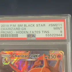 Pokemon TCG Charizard GX Black Star Promo SM211 Holo PSA 9 Mint - Image 3