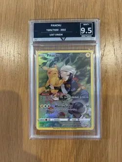 Pokemon - Pikachu - TG05/TG30 - LOST ORIGIN Get Graded Mint+ 9.5 PSA Alternative - Image 1