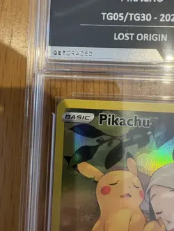 Pokemon - Pikachu - TG05/TG30 - LOST ORIGIN Get Graded Mint+ 9.5 PSA Alternative - Image 3