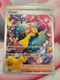 Pokemon TCG Canari 291/217 SIR Ascended Heroes Near Mint Condition - Image 1