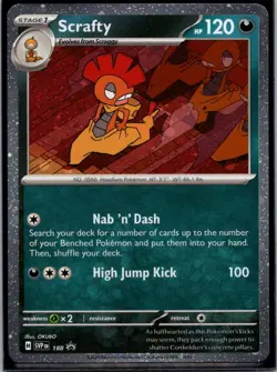 Scrafty #188 | Cosmos Holo Promo | SV: Scarlet & Violet Promo Cards - Image 1