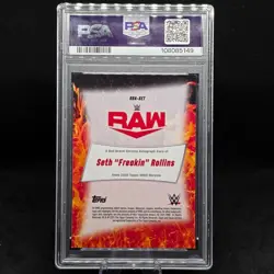 2025 Topps Chrome WWE SETH ROLLINS Purple Geometric Auto /10 #SET PSA 9 - Image 3
