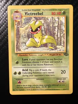 Pokemon TCG Victreebel Jungle 30/64 Non-Holo Unlimited Rare WOTC 1999 NM/LP - Image 1