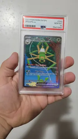 2023 Pokemon TCG Spidops ex 243/198 SV01 Full Art Holo PSA 10 English - Image 1