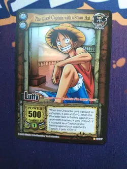 One Piece CCG 2005 Luffy CH047 The Great Captain With A Straw Hat Holo - Image 1