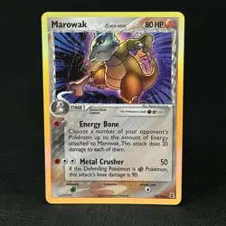 Pokemon TCG Card Marowak Delta Species Set - 10/113 Holo Rare 2005 - N-4 - Image 2