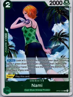 Nami (030) OP03-030 Rare Pillars of Strength One Piece Foil Near Mint - Image 1