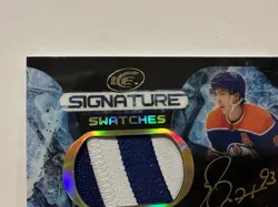 RYAN NUGENT-HOPKINS 2023-24 UPPER DECK ICE SIGNATURE SWATCHES AUTO BLACK /15 NHL - Image 5