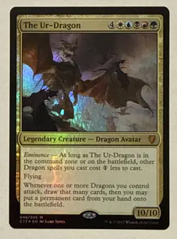 The Ur-Dragon Foil - Mythic - Commander 2017 MTG - Image 1