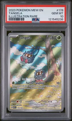 2023 POKEMON MEW EN-151 ILLUSTRATION RARE #178 TANGELA PSA 10 GEM MINT - Image 1