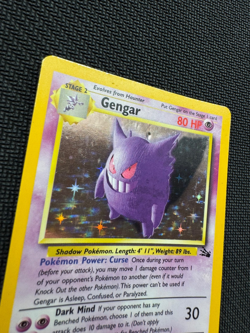 Pokemon TCG Fossil Gengar 5/62 Stage 2 80 HP English 1999 WOTC (Damaged) - Image 3