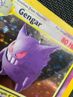 Pokemon TCG Fossil Gengar 5/62 Stage 2 80 HP English 1999 WOTC (Damaged) - Image 4
