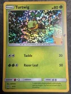 Turtwig 004/025 Promo McDonald's 25th Anniversary Promos Pokemon Holo LP - Image 1