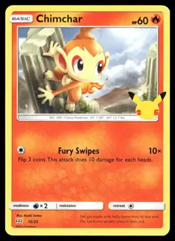 Chimchar 012/025 Promo McDonald's 25th Anniversary Promos Pokemon NM - Image 1