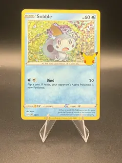 Sobble 24/25 Holo McDonald’s 25th Anniversary Pokemon Card Promo - Image 1