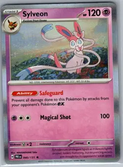 Sylveon 040/131 Holo SV: Prismatic Evolutions - Pokemon Card - NM - Image 1