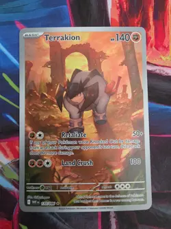 Terrakion 135/086 Pokemon S&V: White Flare IR NM - Image 1