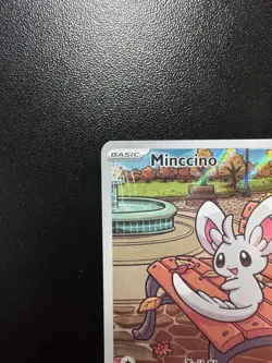Minccino 152/086 Holo Illustration Rare SV: Black Bolt English Pokemon TCG - Image 3