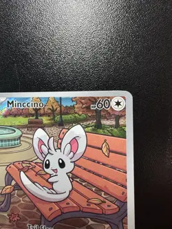 Minccino 152/086 Holo Illustration Rare SV: Black Bolt English Pokemon TCG - Image 4