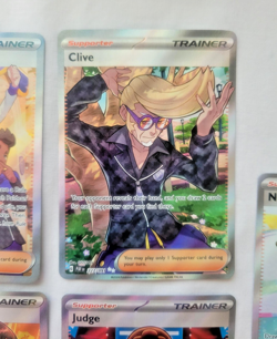 Pokemon Paldean Fates Full Art Ultra Rare Holos 5 Card Lot (LP) Student, Clive, - Image 2