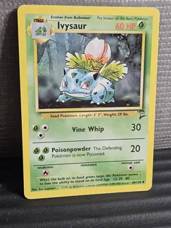 Pokemon Card Base Set 2 Ivysaur 44/130 Uncommon WOTC Vintage LP/NM 1990's - Image 2