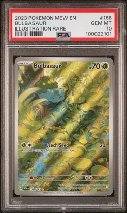 2023 POKEMON MEW EN-151 #166 BULBASAUR PSA GEM MT 10 - Image 1