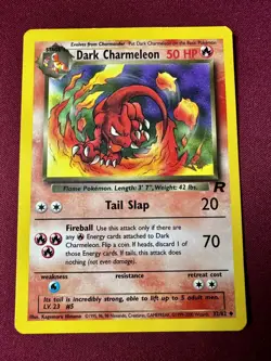 🔥 Dark Charmeleon W Stamp 32/82 Team Rocket WOTC Pokemon Card LP - Image 1