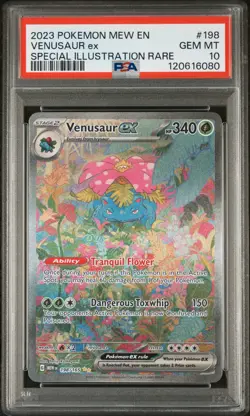 2023 POKEMON MEW EN-151 #198 VENUSAUR ex PSA GEM MT 10 - Image 1