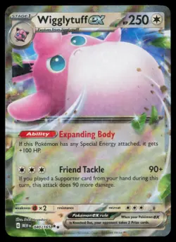 Pokemon Wigglytuff ex - 040/165 - Double Rare 151 Holo NM - Image 1