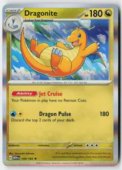 Pokemon Dragonite - 149/165 - Rare 151 Holo NM - Image 1
